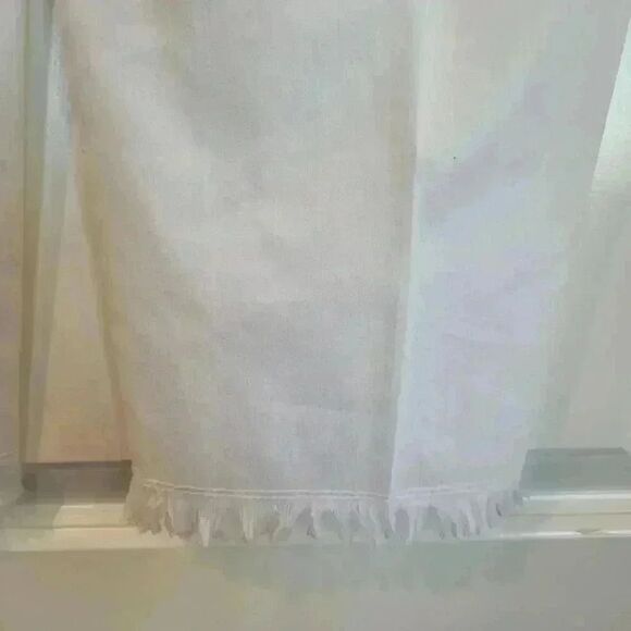 Zac & Rachel White Cotton/Poly/Spandex Raw Hem Jeans NEW - Picture 10 of 10